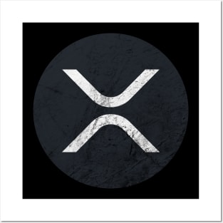 XRP Retro Logo - Ripple Crypto Design Posters and Art